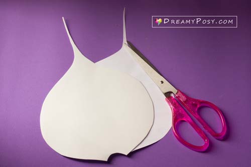 paper Calla Lily tutorial, free template