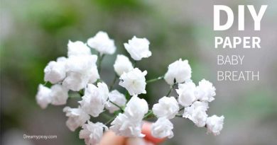 Paper baby's breath tutorial, so easy