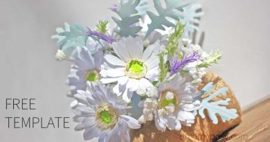 Gerbera paper bouquet, paper gerbera, paper flower, free template, free tutorial