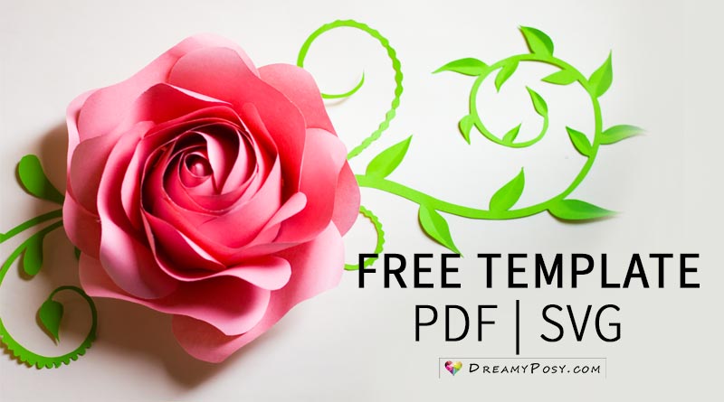 Free Paper Flower Templates Pdf Svg