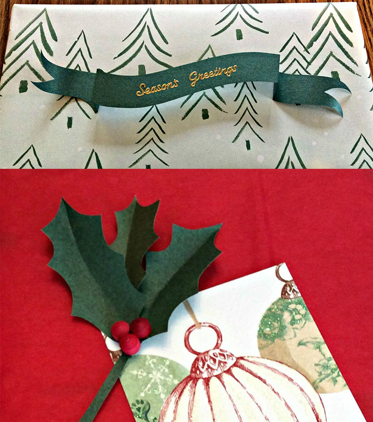 5 Christmas gift topper step by step tutorial, Free template