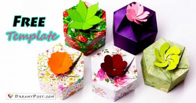 Personalized gift boxes, free template, gift box, diy gift box