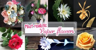 Best paper flowers, realistic paper flower,s