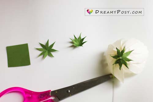 Paper Cosmos tutorial and free template, made from tissue paper, #paperflower #flowertutorial #flowertemplate