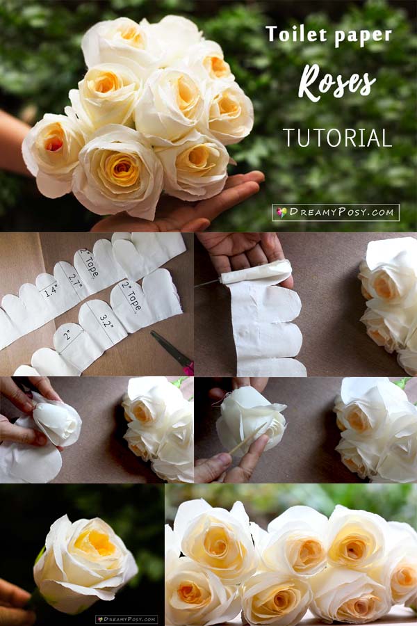 How to Make Flowers with Tissue Paper  Tissue paper flowers diy, Toilet  paper flowers, Paper flowers craft