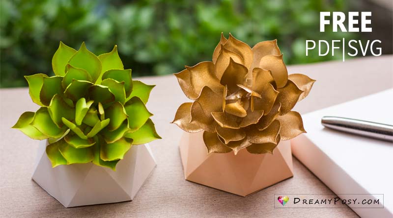 Download How To Make Paper Succulent Free Pdf And Svg Template