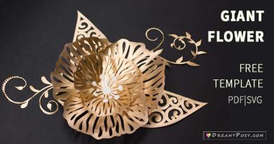 Paper crafts flowers free tutorial and templates #paperflowers #flowertemplates