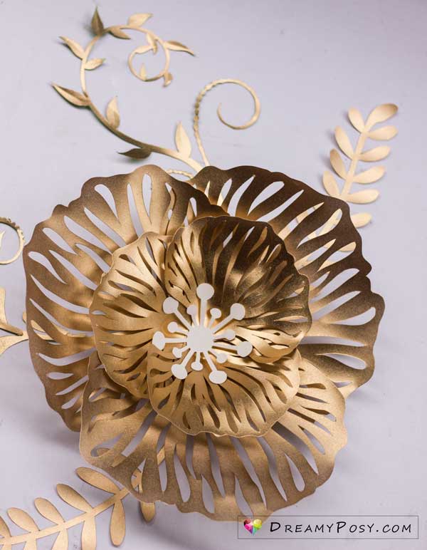 Paper crafts flowers free tutorial and templates #paperflowers #flowertemplates