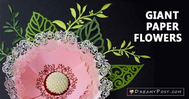 Giant paper flowers tutorials