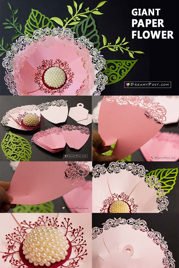 Giant paper flower tutorial