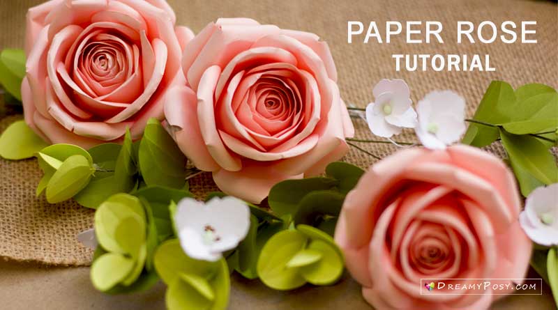 paper rose tutorial step by step