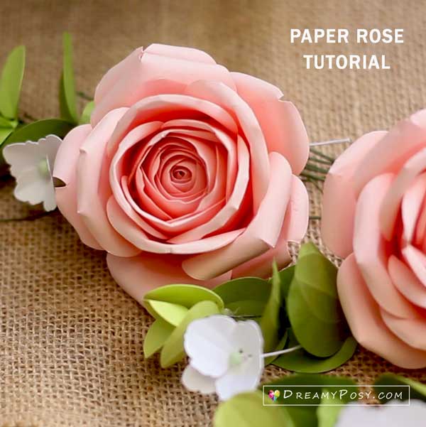 paper rose tutorial step by step