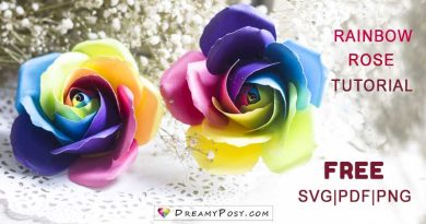 rainbow rose tutorial