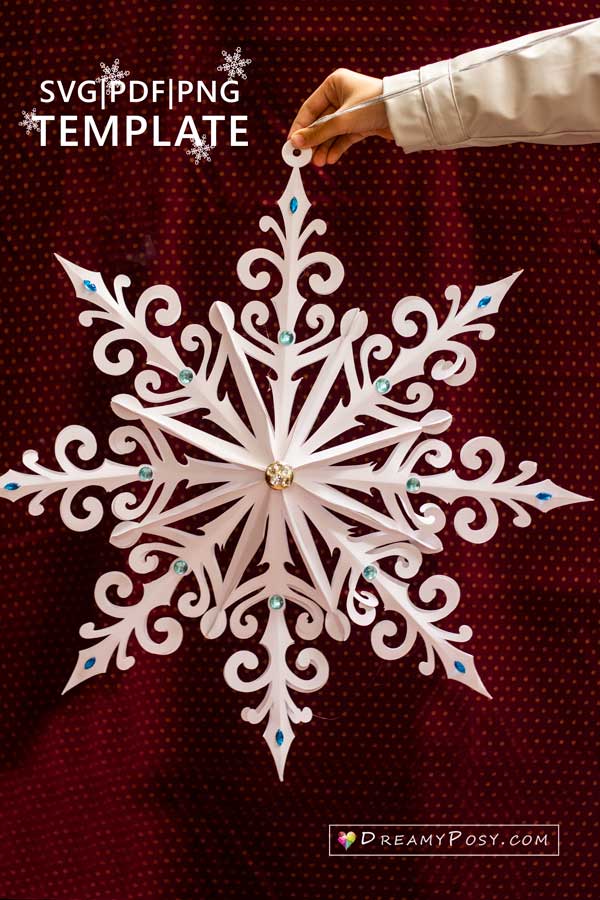 3d giant snowflake