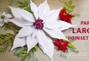 Paper large poinsettia template