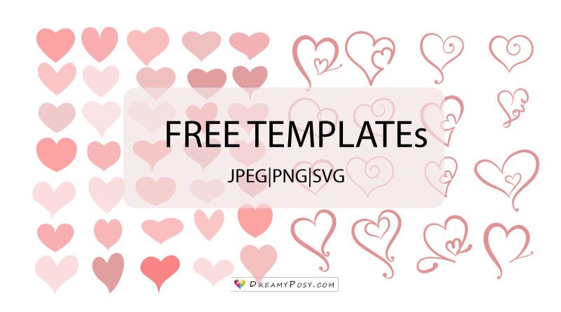 50 free heart shape templates jpeg and svg re sizable