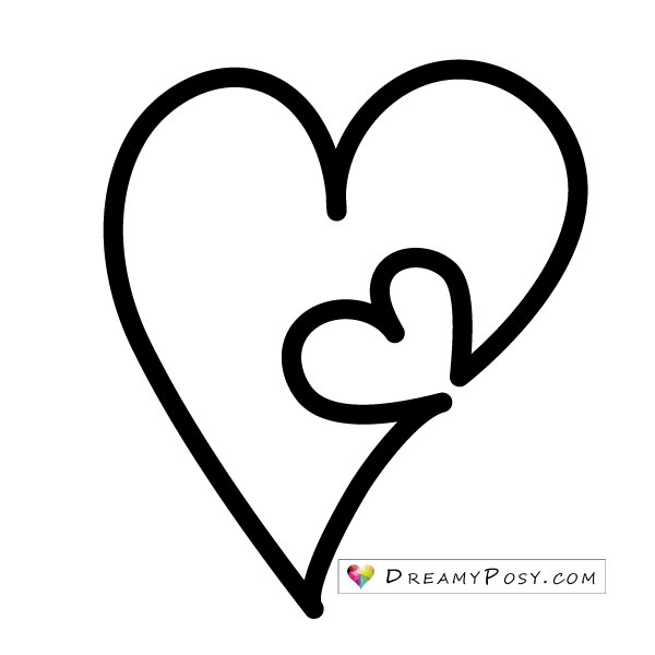 50+ free printable heart templates, JPEG and SVG, re-sizable.