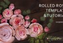 The best 3D rolled paper roses Cricut tutorial and SVG, PDF templates