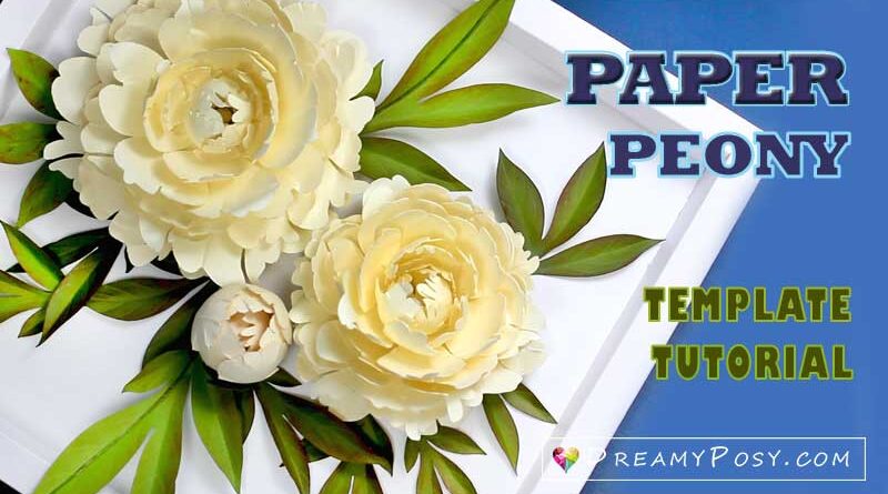 Peony Paper Flower Tutorial And Svg