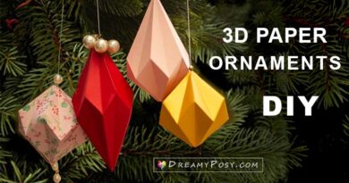 3d paper ornaments