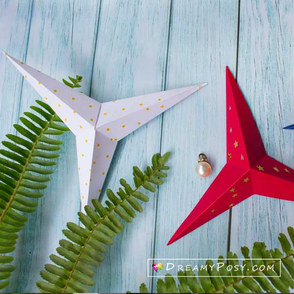 3d star printable templates