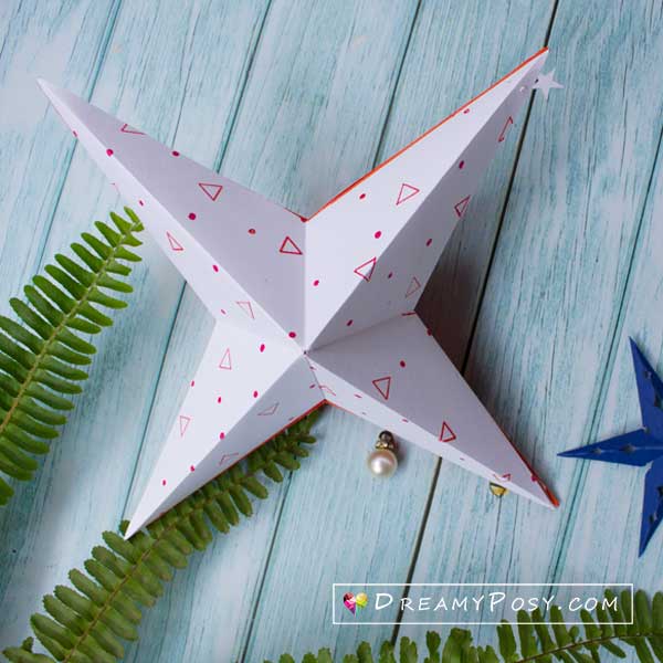 3D star printable templates, 3d svg star free