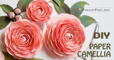 Camellia paper flower