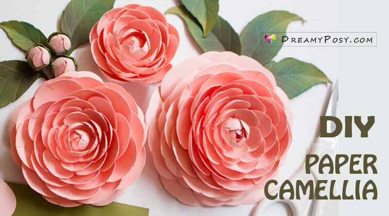 Camellia paper flower