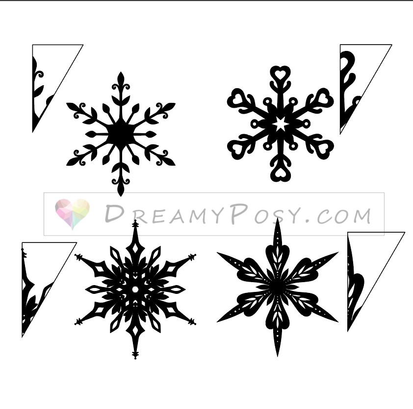 Free printable snowflake templates