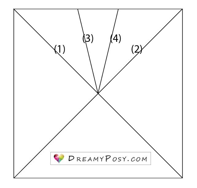 fold the snowflake template