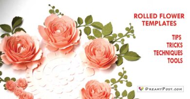 rolled flower templates svg