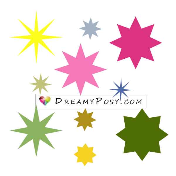 Free eight point star template, free star svg, free eight point star printables