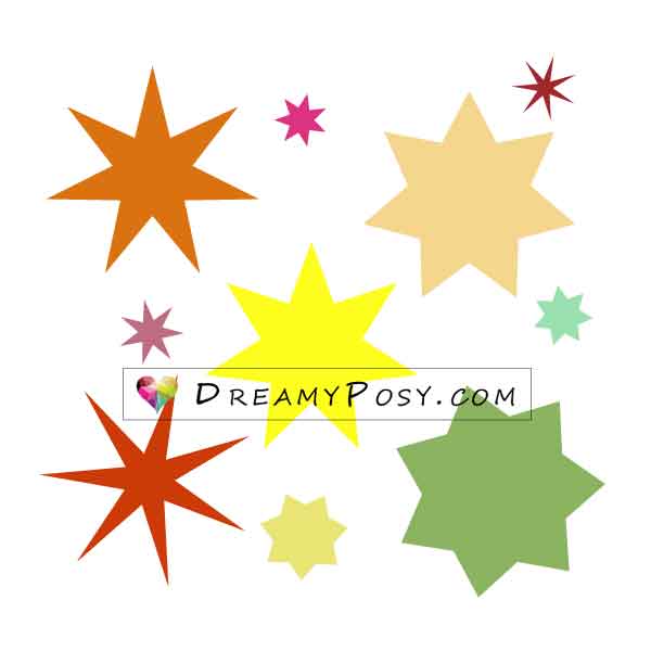 Free seven point star template, free star svg, free seven point star printables