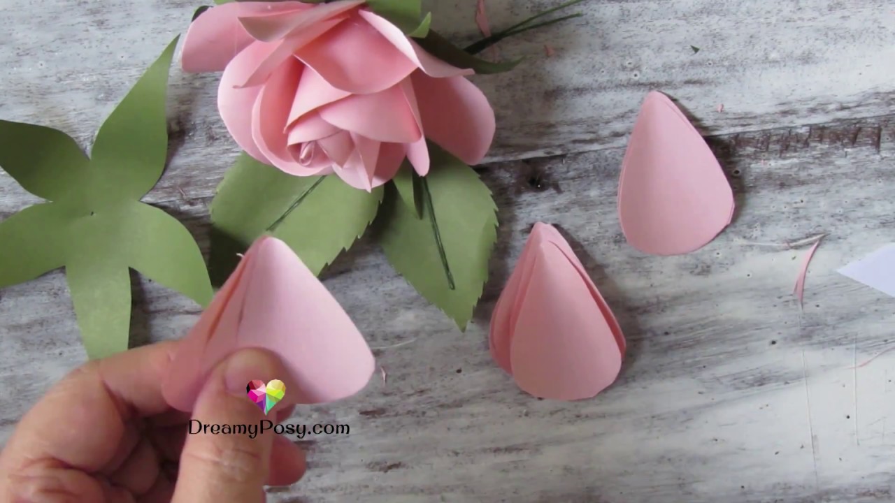 How to make Paper Rose Flower Bouquet