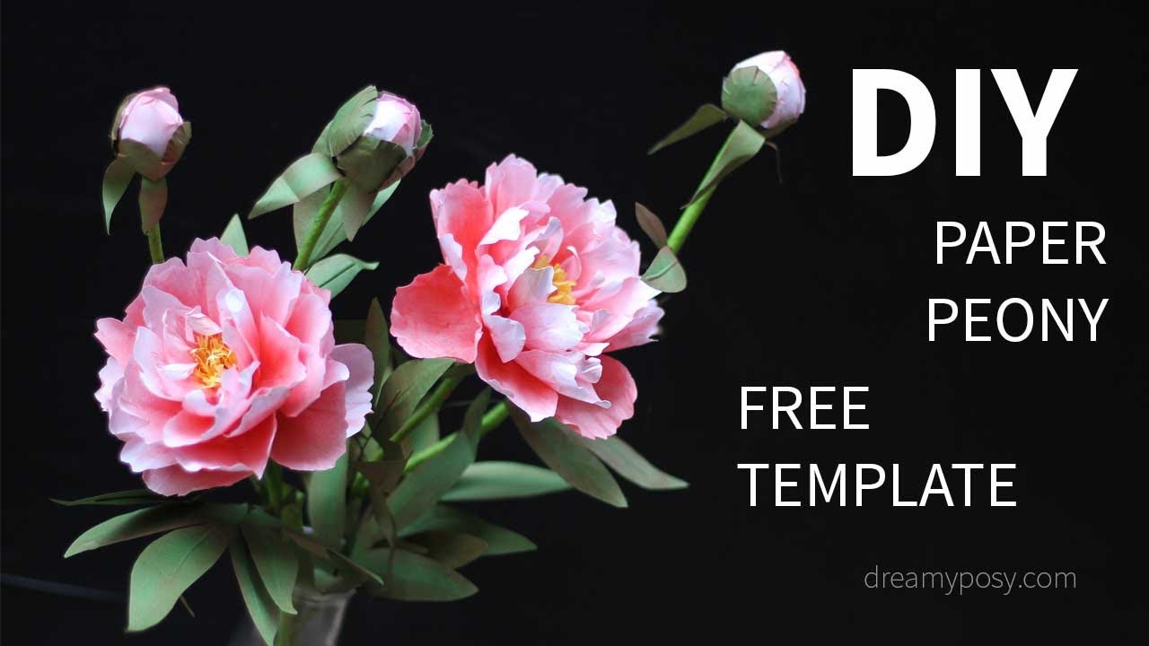 how-to-make-paper-peony-from-printer-paper-free-template